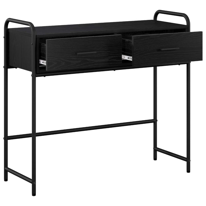 Konsolbord Sort eg 90 x 33 x 80,5 cm Konstrueret træ