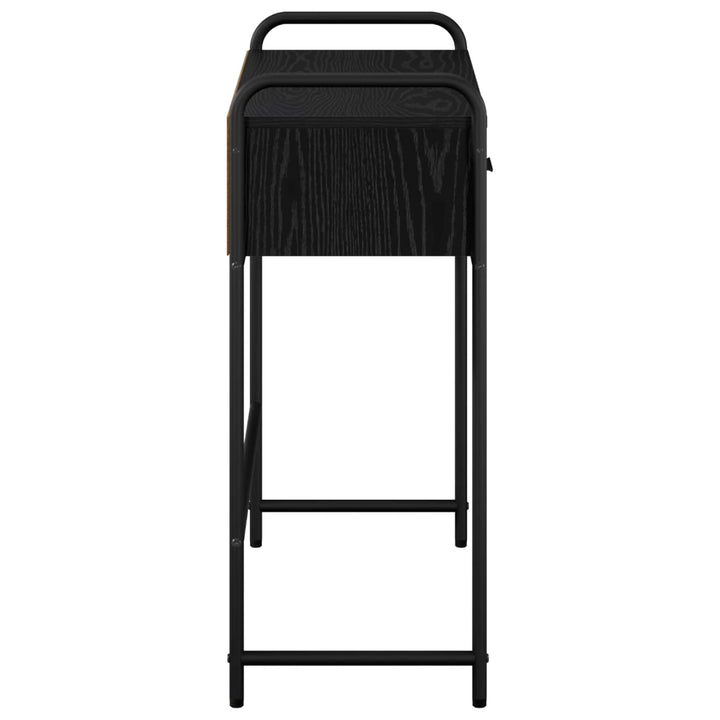 Konsolbord Sort eg 90 x 33 x 80,5 cm Konstrueret træ
