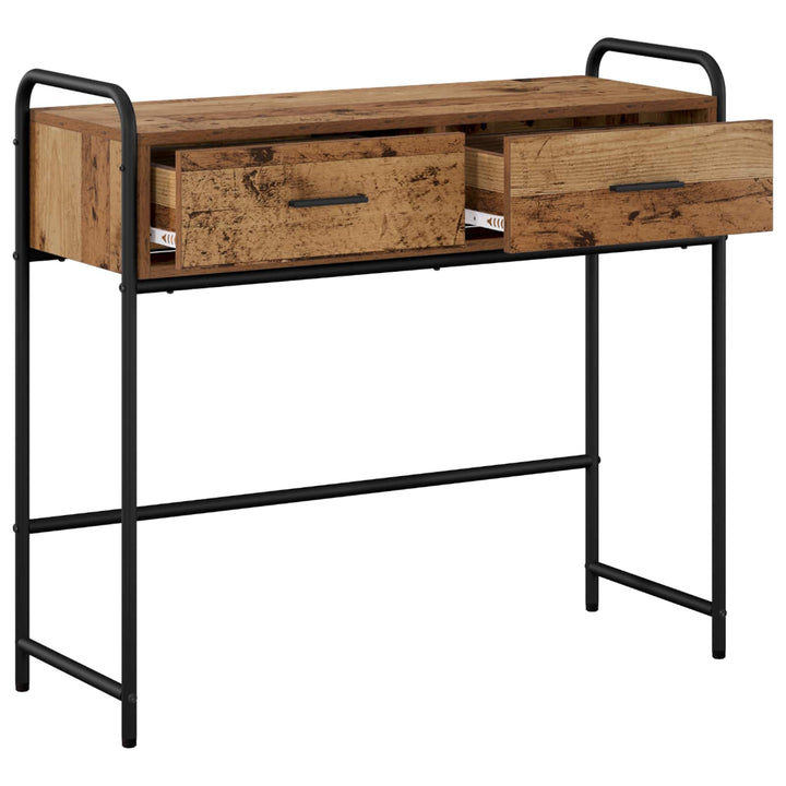 Konsolbord Gammelt træ 90 x 33 x 80,5 cm Konstrueret træ