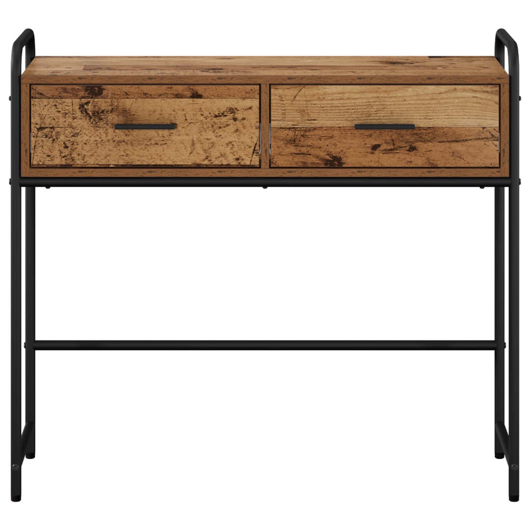Konsolbord Gammelt træ 90 x 33 x 80,5 cm Konstrueret træ