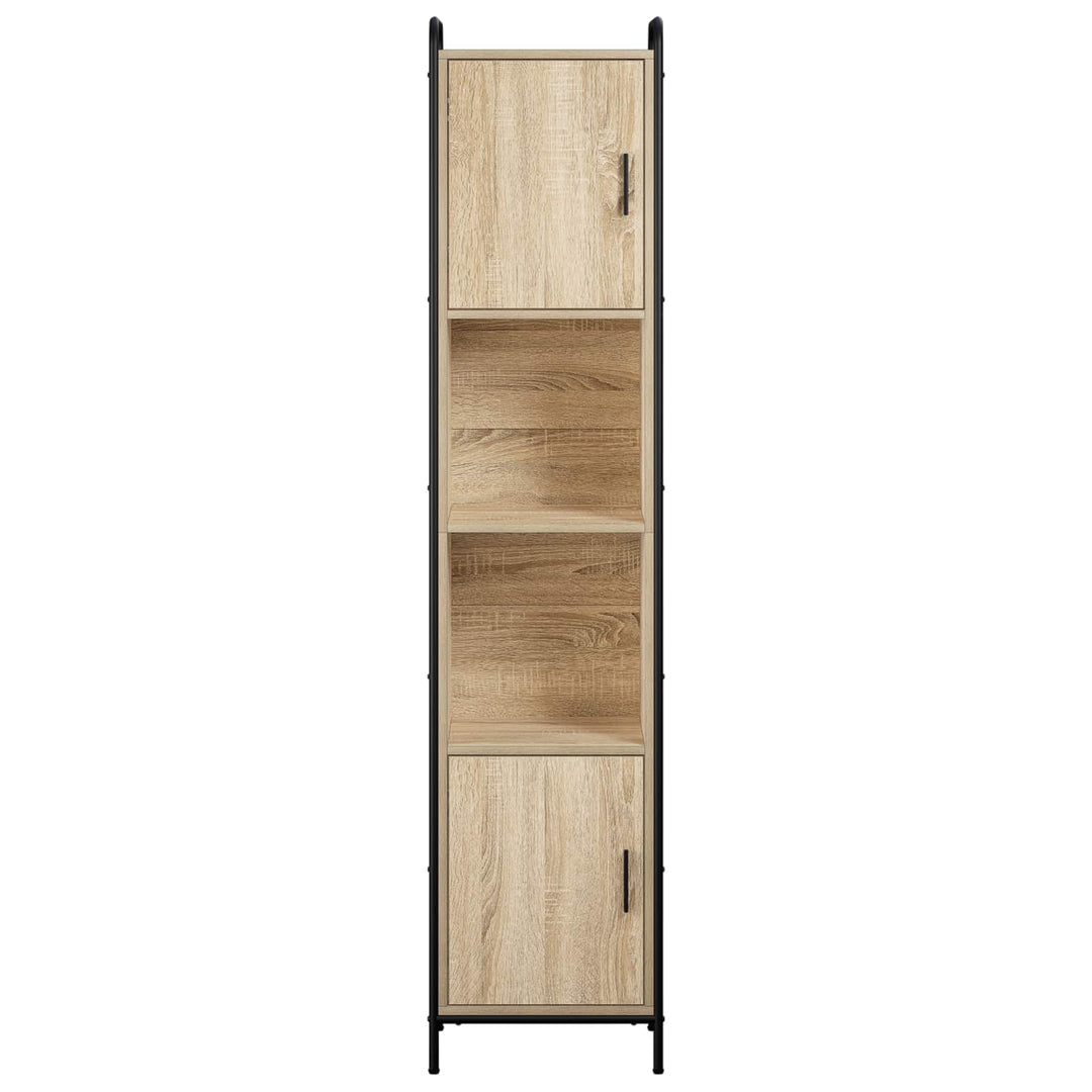 Badeværelsesskab Sonoma-eg 46 x 36 x 181 cm Konstrueret træ
