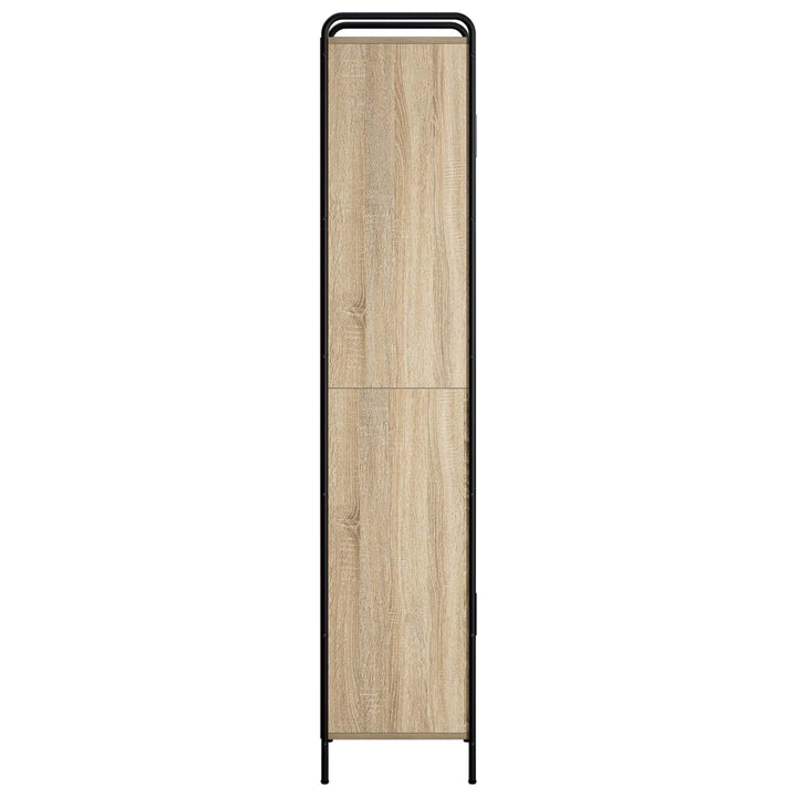 Badeværelsesskab Sonoma-eg 46 x 36 x 181 cm Konstrueret træ