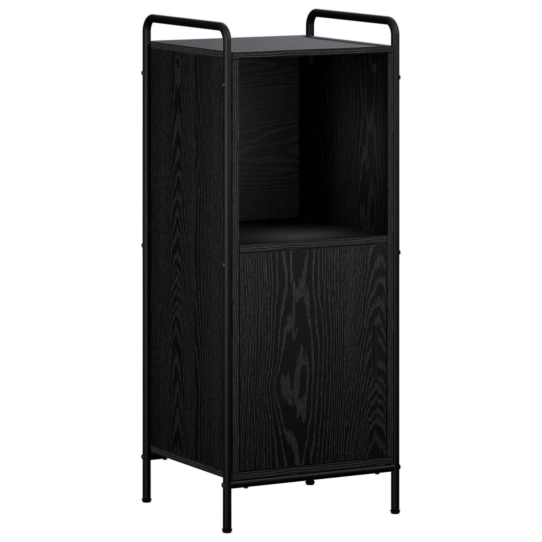 Badeværelsesskab Sort eg 40 x 36 x 99,5 cm Konstrueret træ