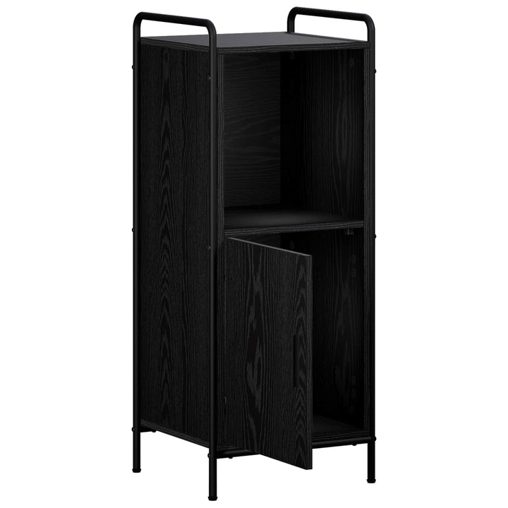 Badeværelsesskab Sort eg 40 x 36 x 99,5 cm Konstrueret træ