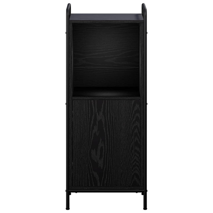 Badeværelsesskab Sort eg 40 x 36 x 99,5 cm Konstrueret træ