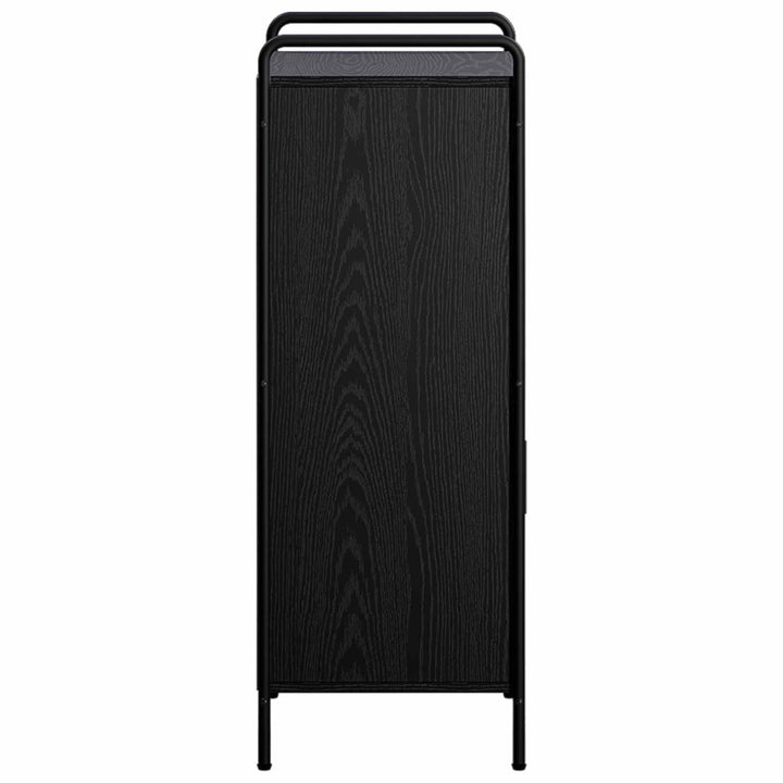 Badeværelsesskab Sort eg 40 x 36 x 99,5 cm Konstrueret træ