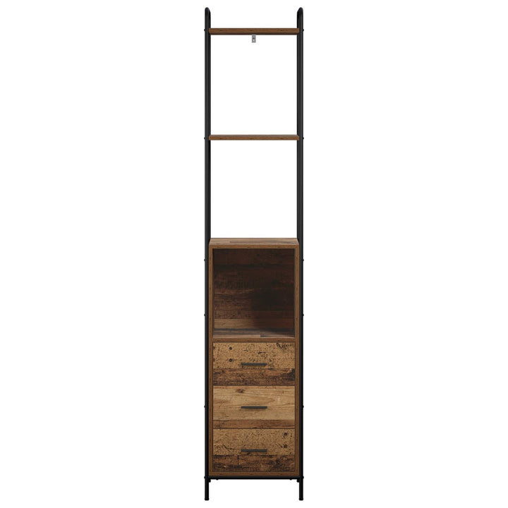 Badeværelsesskab Gammelt træ 40 x 36 x 200,5 cm Konstrueret træ