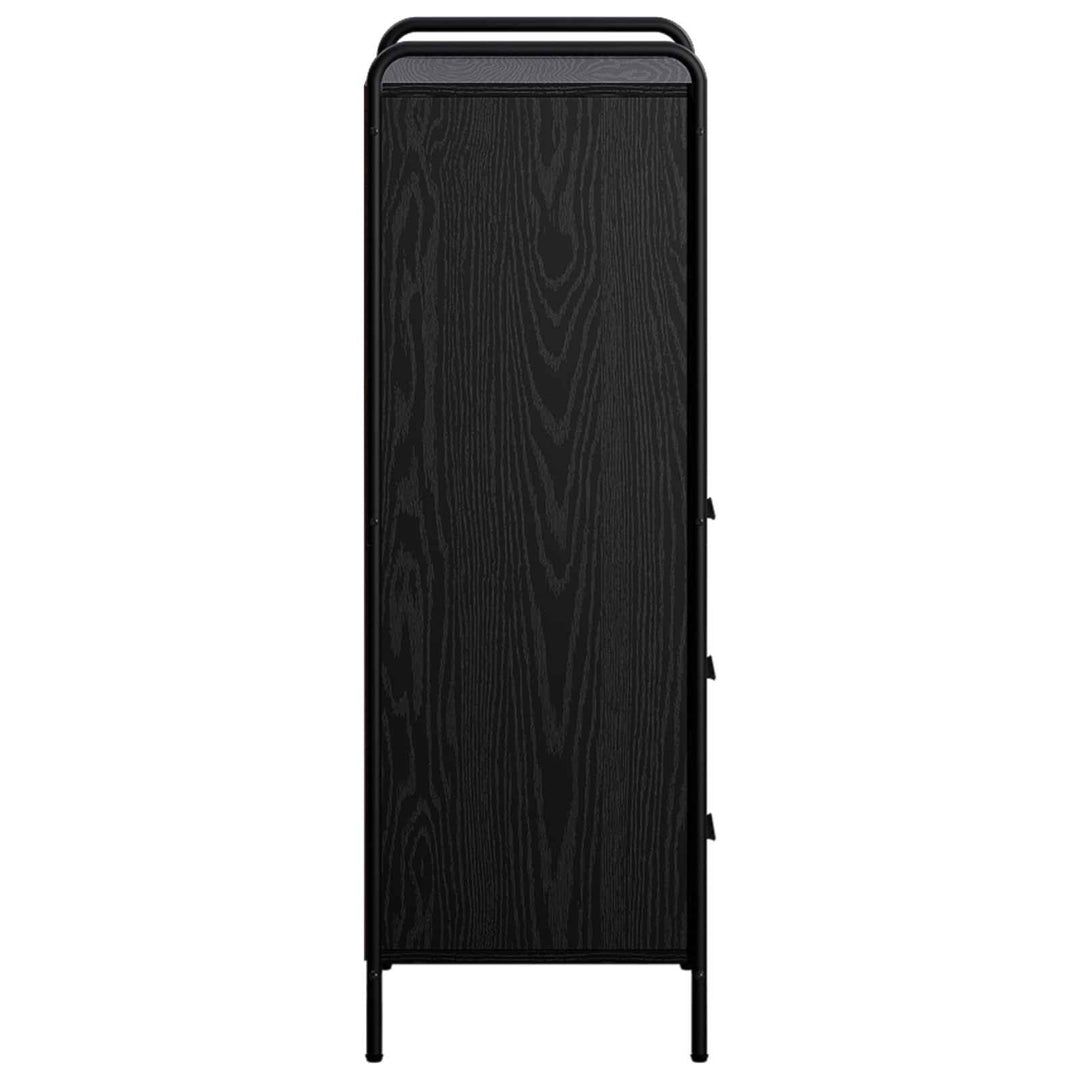 Badeværelsesskab Sort eg 40 x 36 x 109,5 cm Konstrueret træ