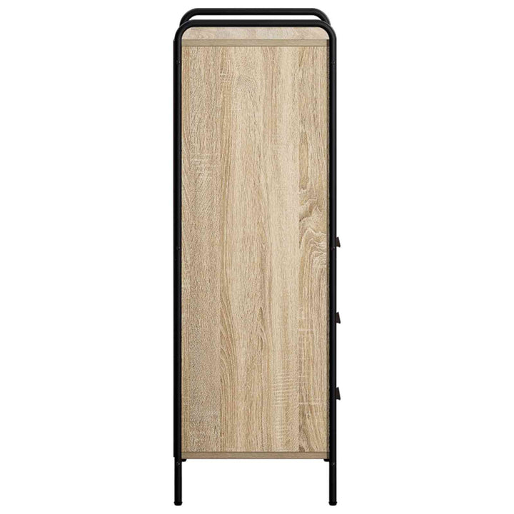 Badeværelsesskab Sonoma-eg 40 x 36 x 109,5 cm Konstrueret træ