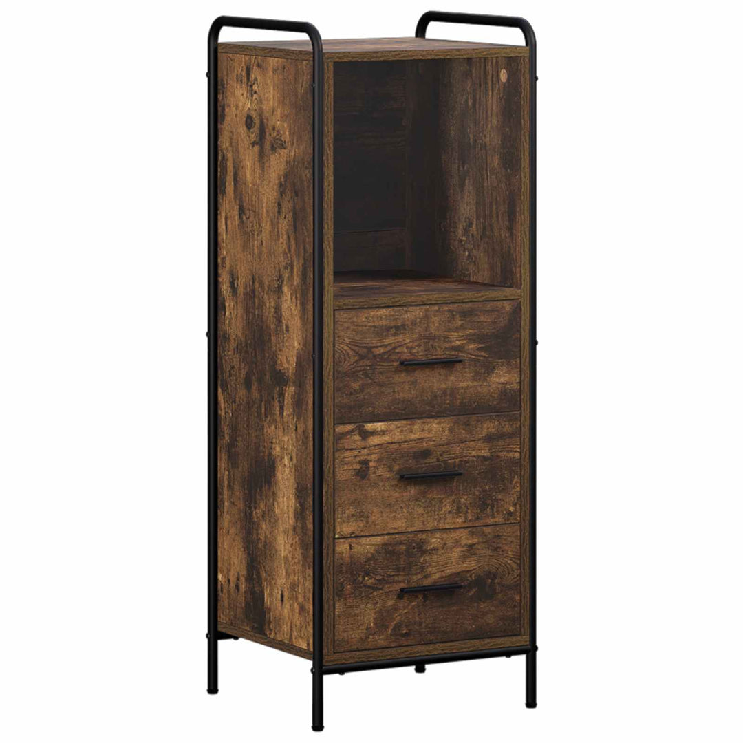 Badeværelsesskab Røget eg 40 x 36 x 109,5 cm Konstrueret træ