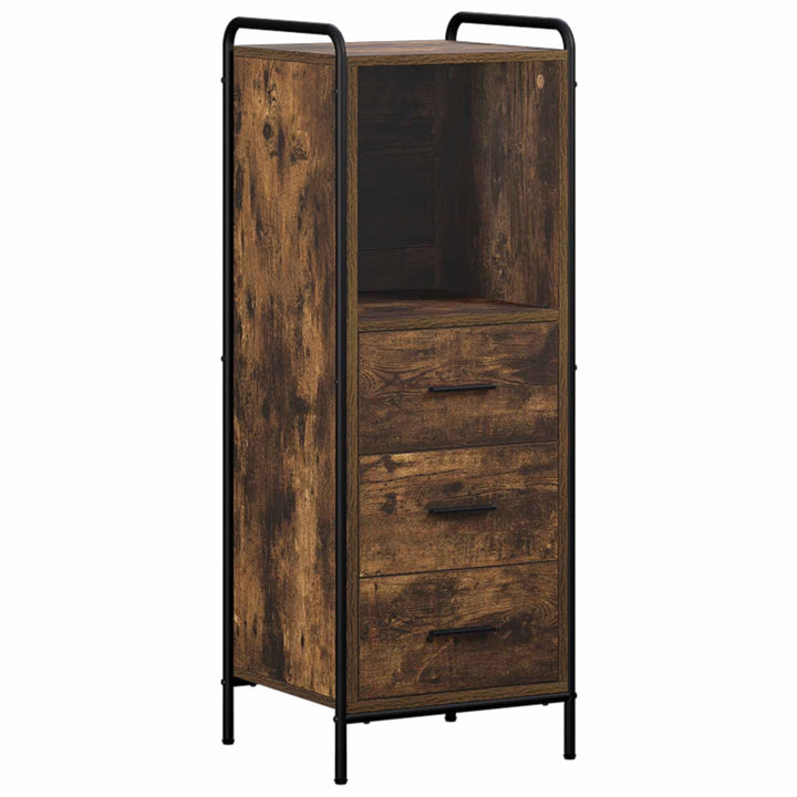 Badeværelsesskab Røget eg 40 x 36 x 109,5 cm Konstrueret træ