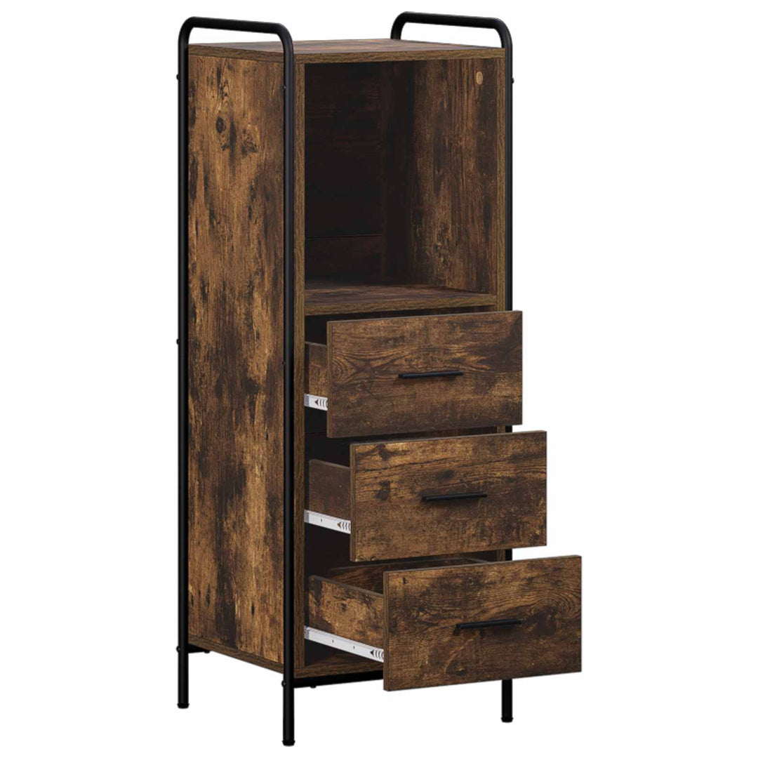 Badeværelsesskab Røget eg 40 x 36 x 109,5 cm Konstrueret træ