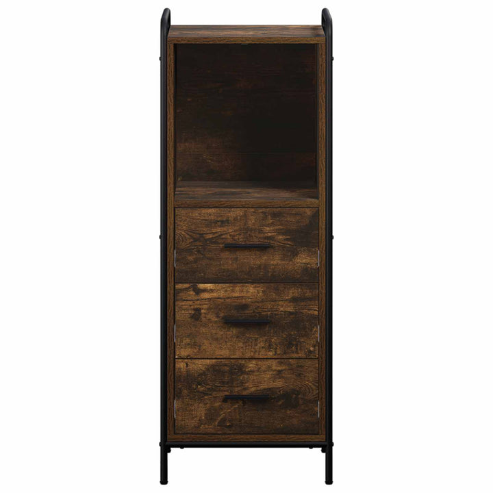 Badeværelsesskab Røget eg 40 x 36 x 109,5 cm Konstrueret træ