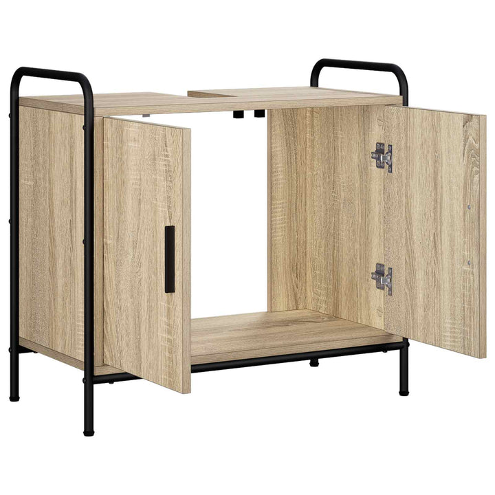 Badeværelsesskab Sonoma-eg 65,5 x 34 x 61 cm Konstrueret træ