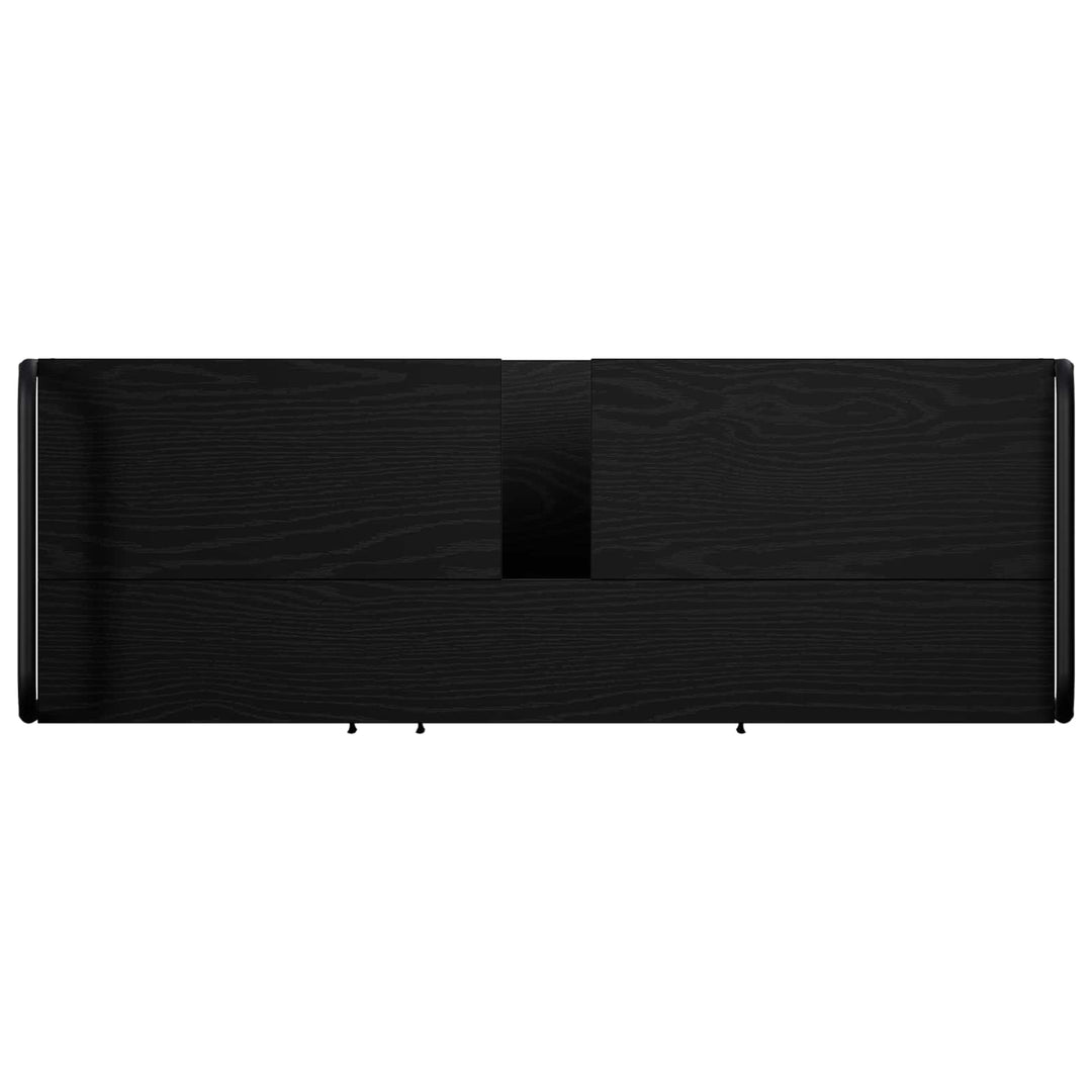 Badeværelsesskab Sort eg 95 x 34 x 61 cm Konstrueret træ