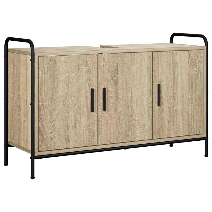 Badeværelsesskab Sonoma-eg 95 x 34 x 61 cm Konstrueret træ