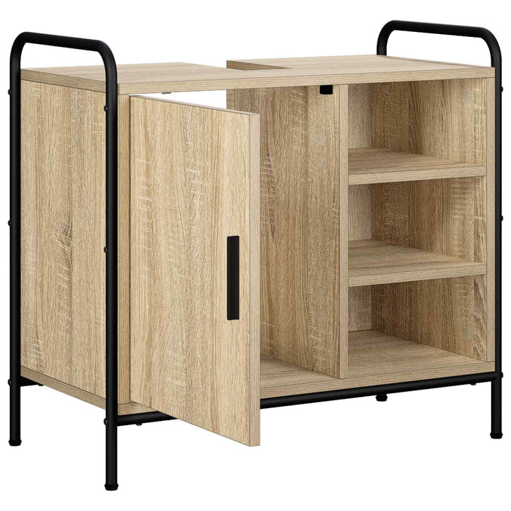 Badeværelsesskab Sonoma-eg 65,5 x 34 x 61 cm Konstrueret træ