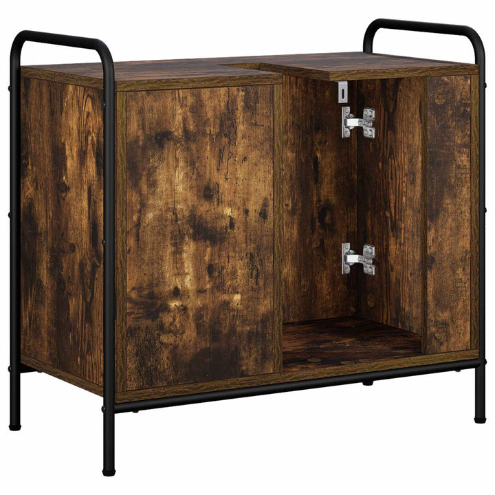 Badeværelsesskab Røget eg 65,5 x 34 x 61 cm Konstrueret træ
