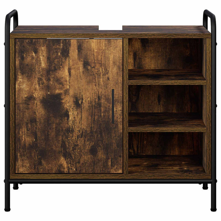 Badeværelsesskab Røget eg 65,5 x 34 x 61 cm Konstrueret træ