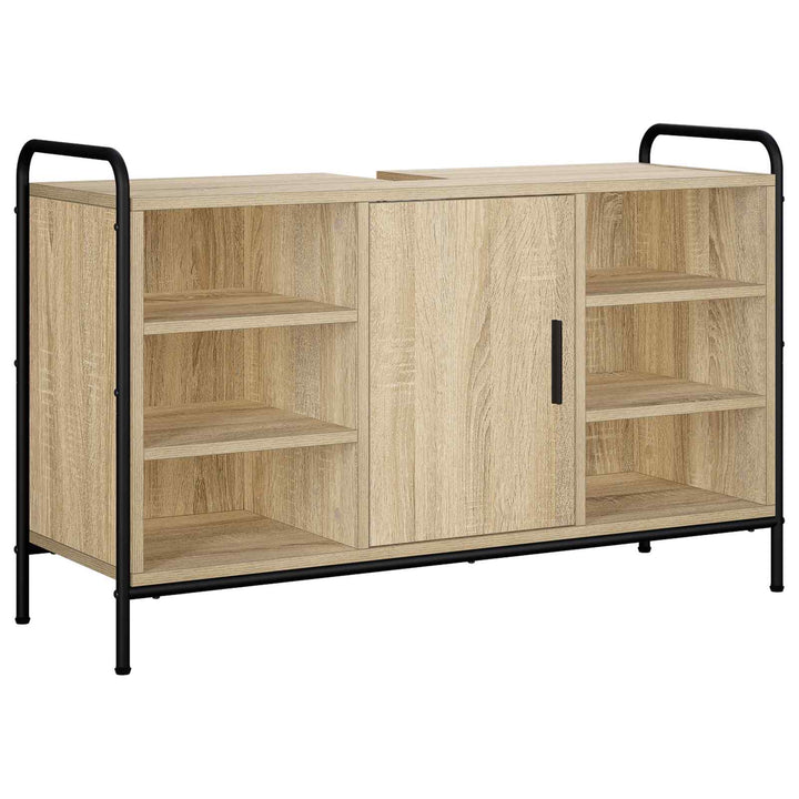 Badeværelsesskab Sonoma-eg 95 x 34 x 61 cm Konstrueret træ