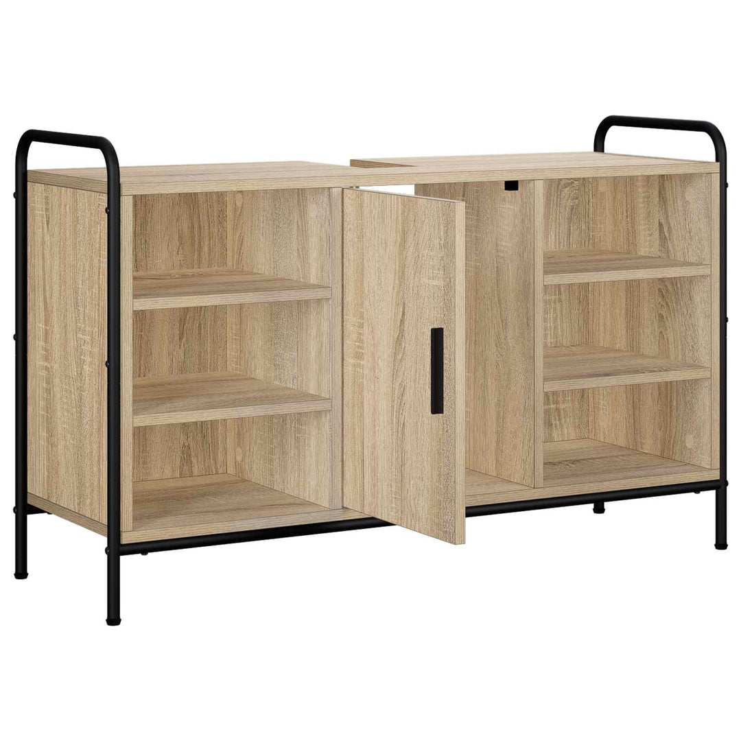 Badeværelsesskab Sonoma-eg 95 x 34 x 61 cm Konstrueret træ