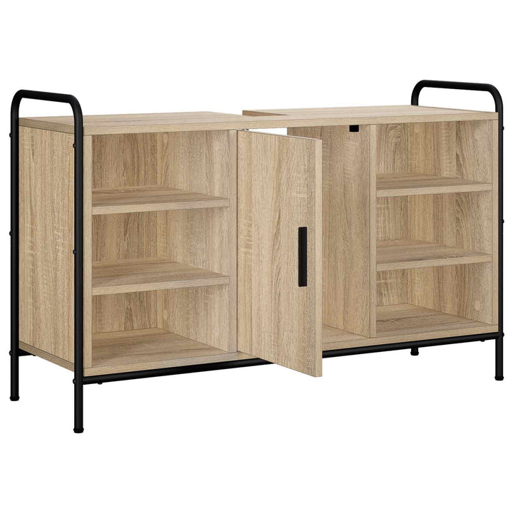 Badeværelsesskab Sonoma-eg 95 x 34 x 61 cm Konstrueret træ