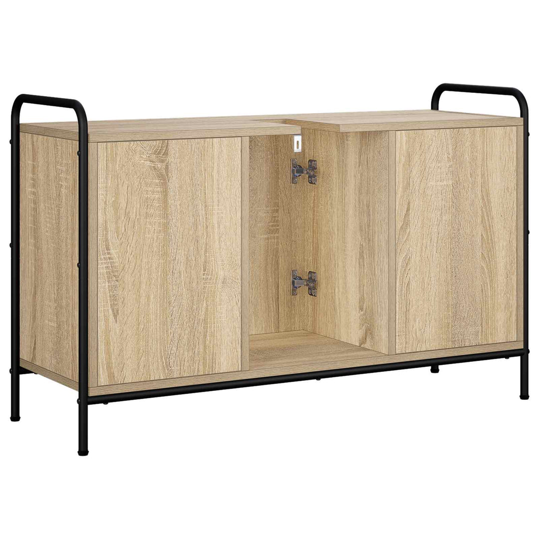 Badeværelsesskab Sonoma-eg 95 x 34 x 61 cm Konstrueret træ