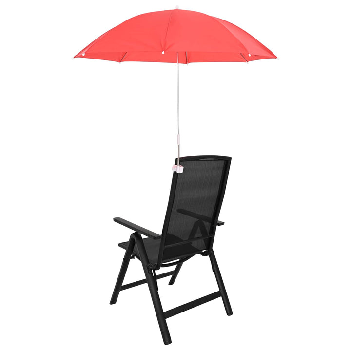 Parasol med klemme 2 pcs Murstensrød Ø 105 x 86 cm