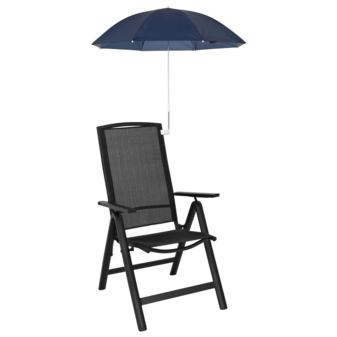 Parasol med klemme 2 pcs Mørkeblå Ø 105 x 86 cm 170T polyester
