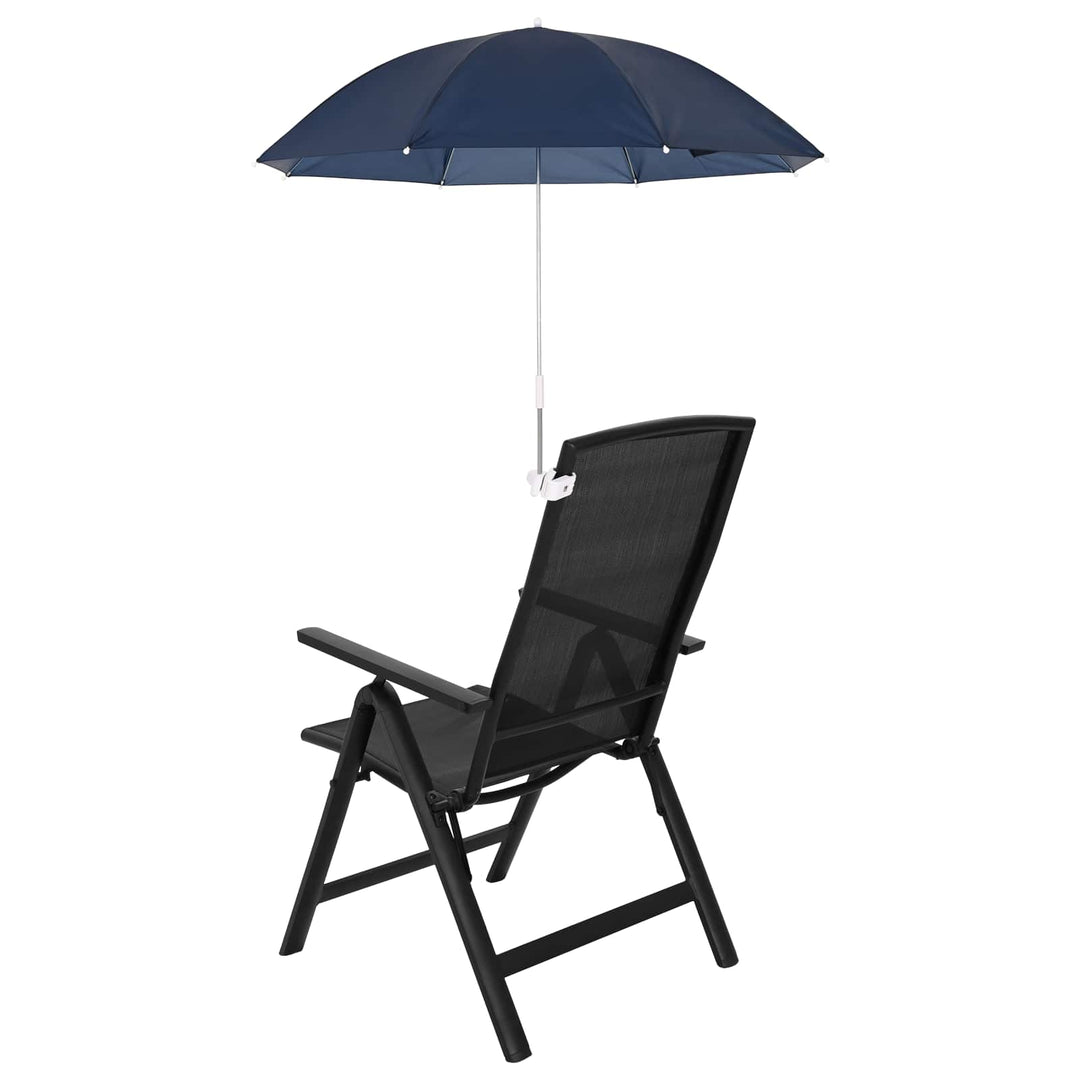 Parasol med klemme 2 pcs Mørkeblå Ø 105 x 86 cm 170T polyester