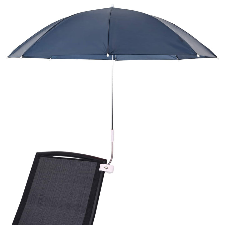 Parasol med klemme 2 pcs Mørkeblå Ø 105 x 86 cm 170T polyester