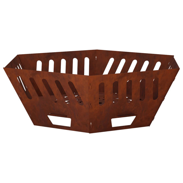 Bålsted Rusten 80 x 80 x 28 cm Cortenstål