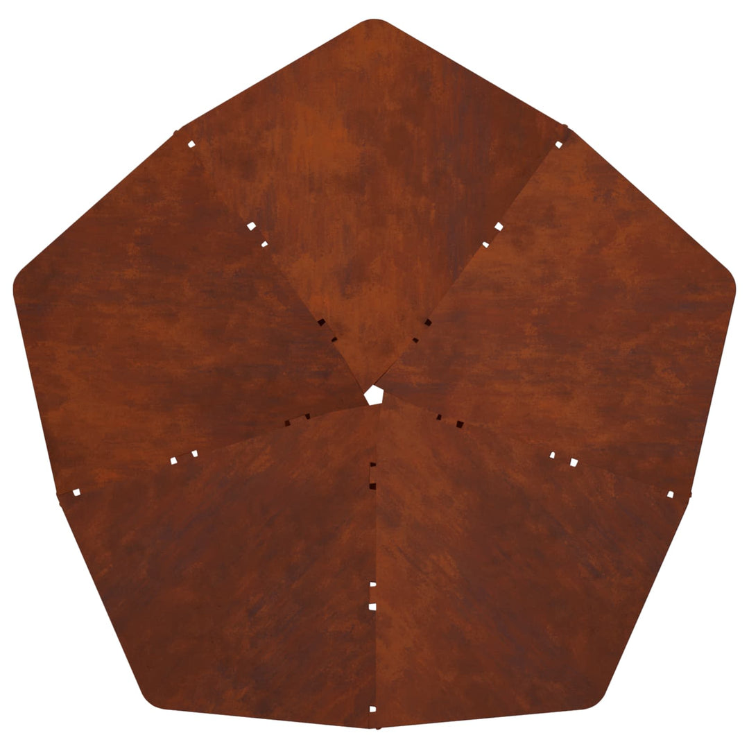 Bålsted Rusten 53 x 53 x 18,5 cm Cortenstål