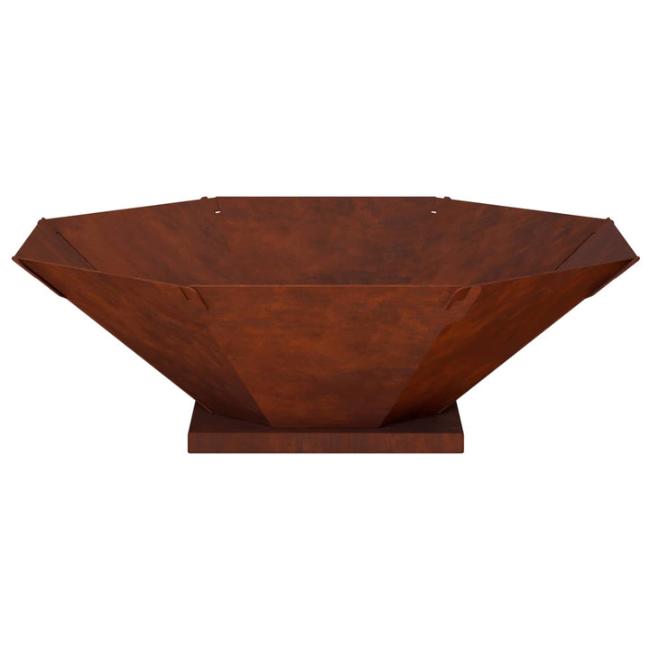 Bålsted Rusten 70,5 x 70,5 x 21,5 cm Cortenstål