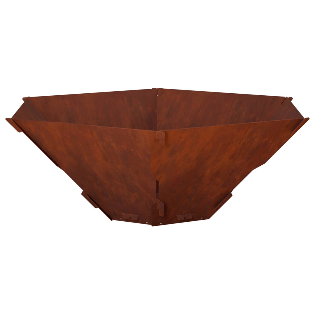 Bålsted Rusten 58,5 x 51,5 x 19,5 cm Cortenstål