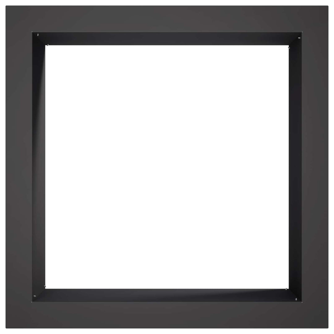 Bålplade ring Sort 90 x 90 x 25 cm Stål