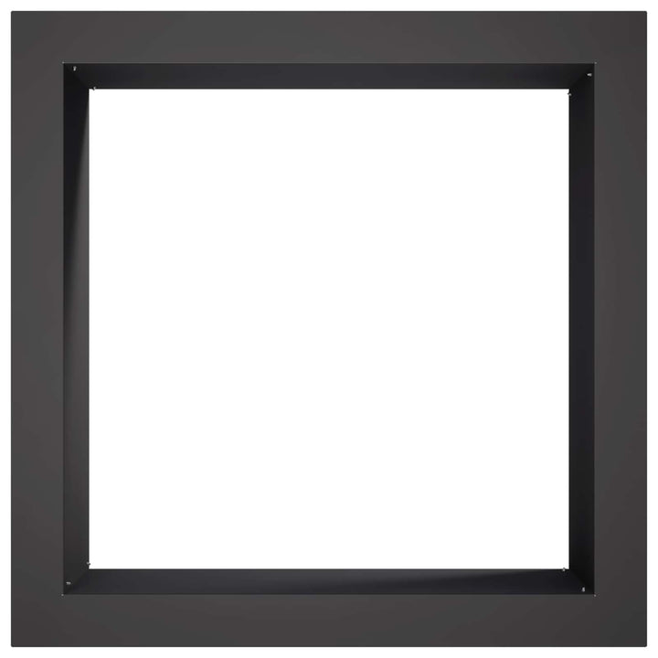 Bålplade ring Sort 90 x 90 x 25 cm Stål