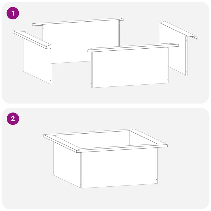 Bålplade ring Rusten 90 x 90 x 25 cm Cortenstål