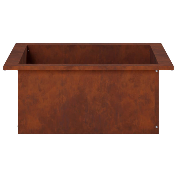 Bålplade ring Rusten 90 x 90 x 25 cm Cortenstål