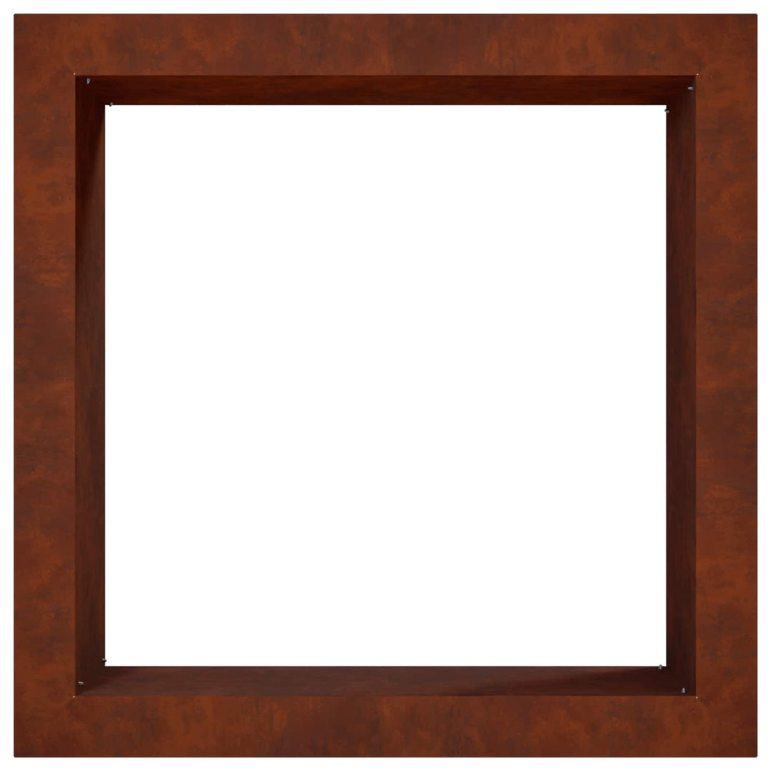 Bålplade ring Rusten 90 x 90 x 25 cm Cortenstål