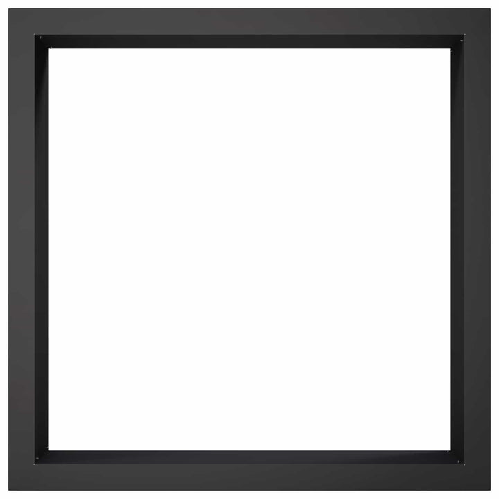 Bålplade ring Sort 90 x 90 x 25 cm Stål