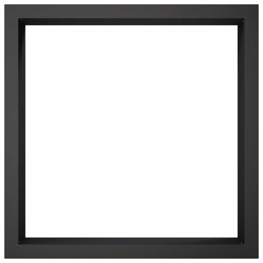 Bålplade ring Sort 90 x 90 x 25 cm Stål