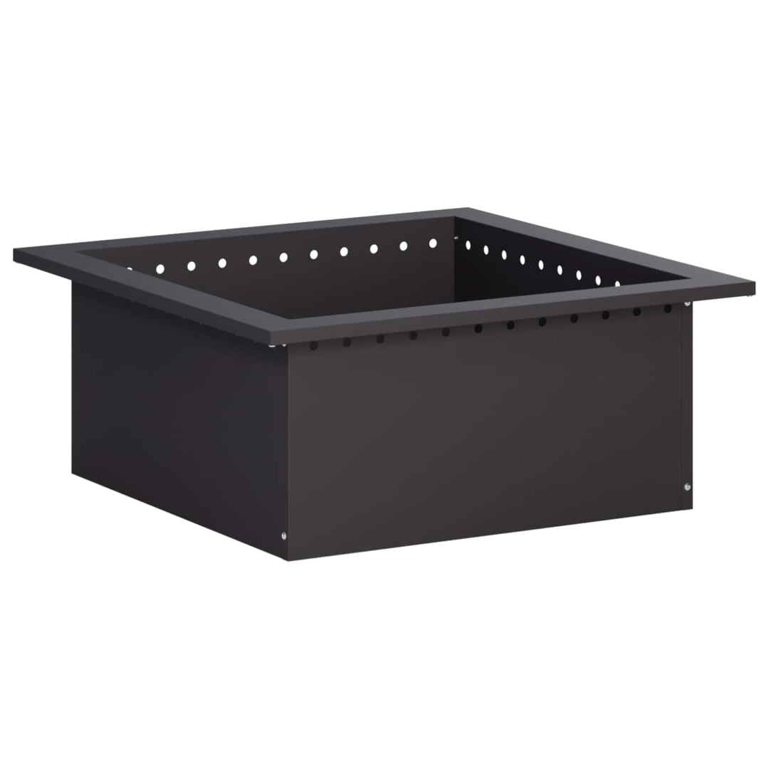 Bålplade ring Sort 60 x 60 x 25 cm Stål