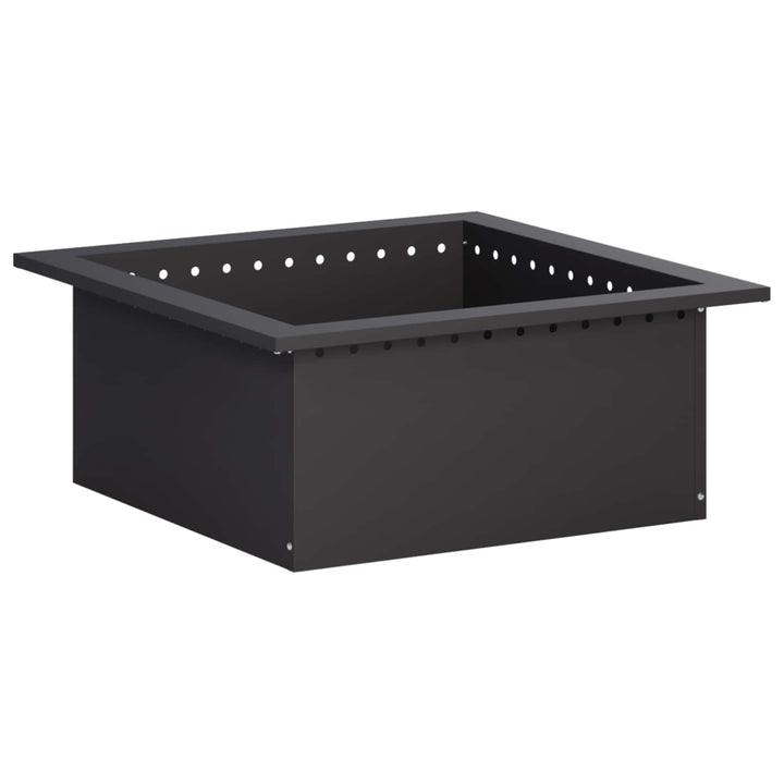 Bålplade ring Sort 60 x 60 x 25 cm Stål