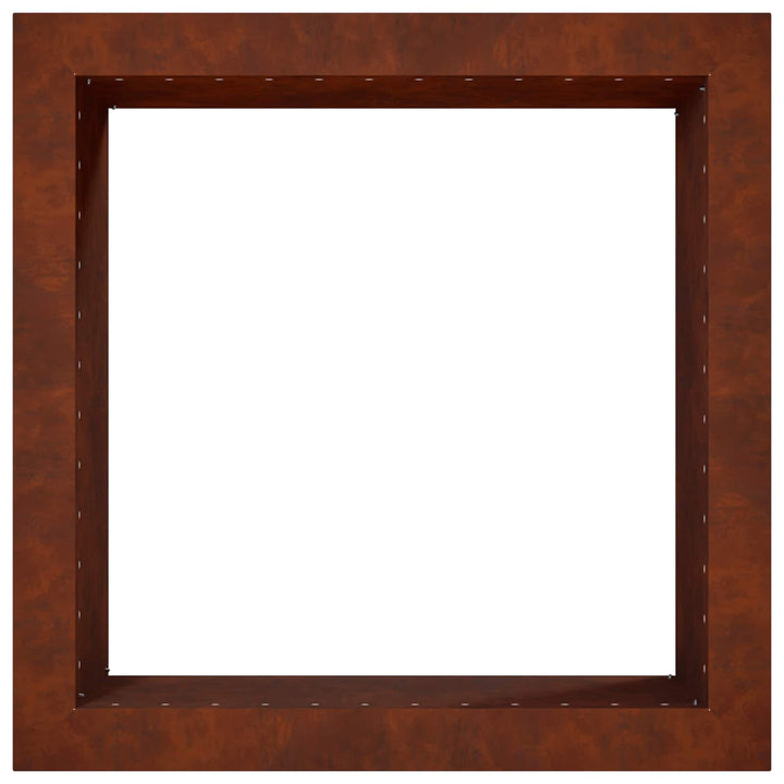 Bålplade ring Rusten 60 x 60 x 25 cm Cortenstål