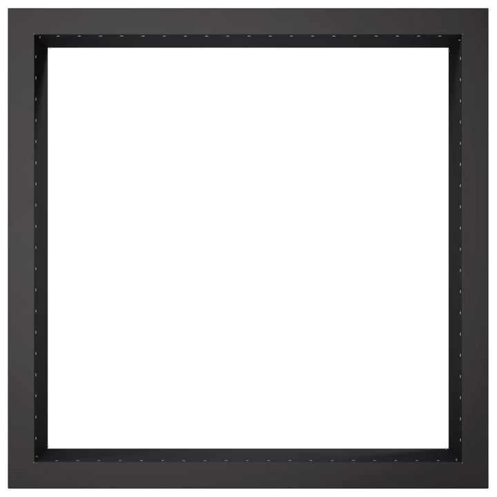 Bålplade ring Sort 80 x 80 x 25 cm Stål