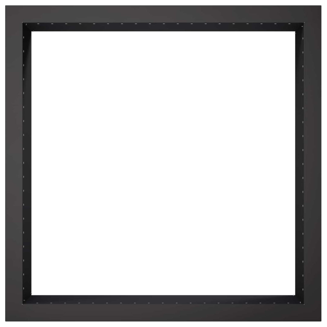 Bålplade ring Sort 90 x 90 x 25 cm Stål