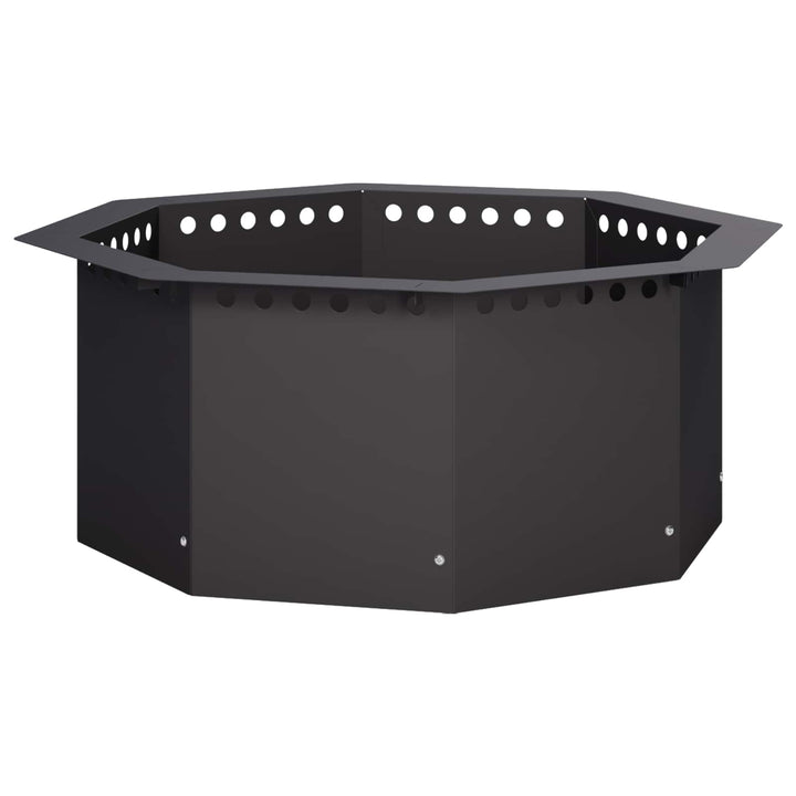 Bålplade ring Sort 60 x 60 x 25 cm Stål