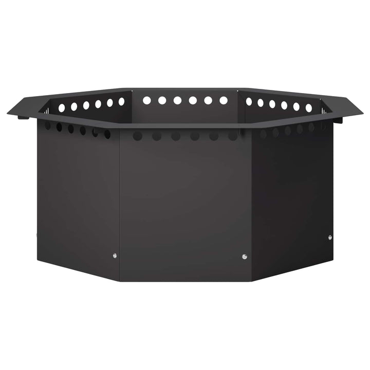 Bålplade ring Sort 60 x 60 x 25 cm Stål