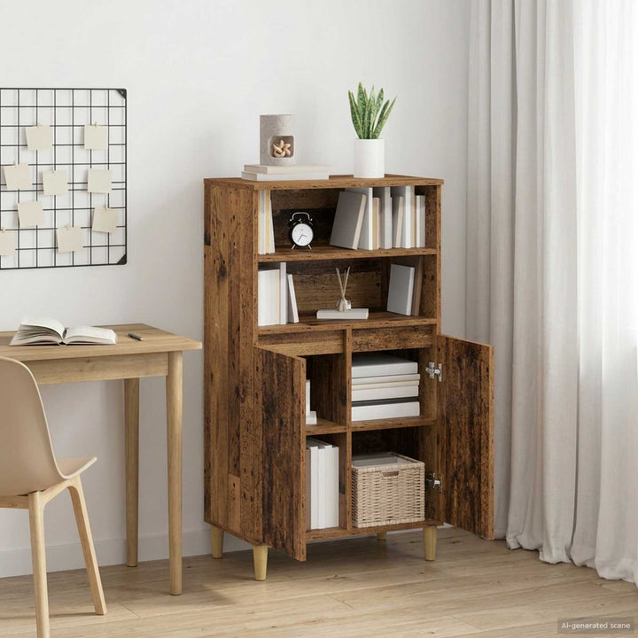 Highboard Gammelt træ 60 x 36 x 110 cm Konstrueret træ